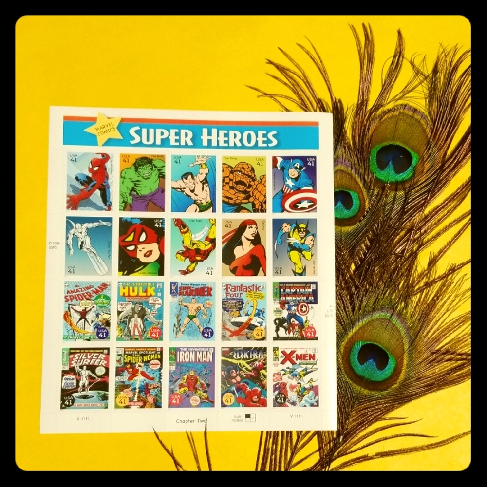 Marvel Comics Super Heroes Postage Stamps